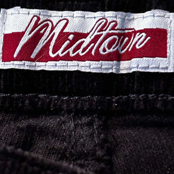 NEW PHOTOS! CORDUROYS, DENIM BOOTCUT, BLACK, SIZE WOMEN 24W, STRETCH FABRIC, FLY - Picture 5 of 16